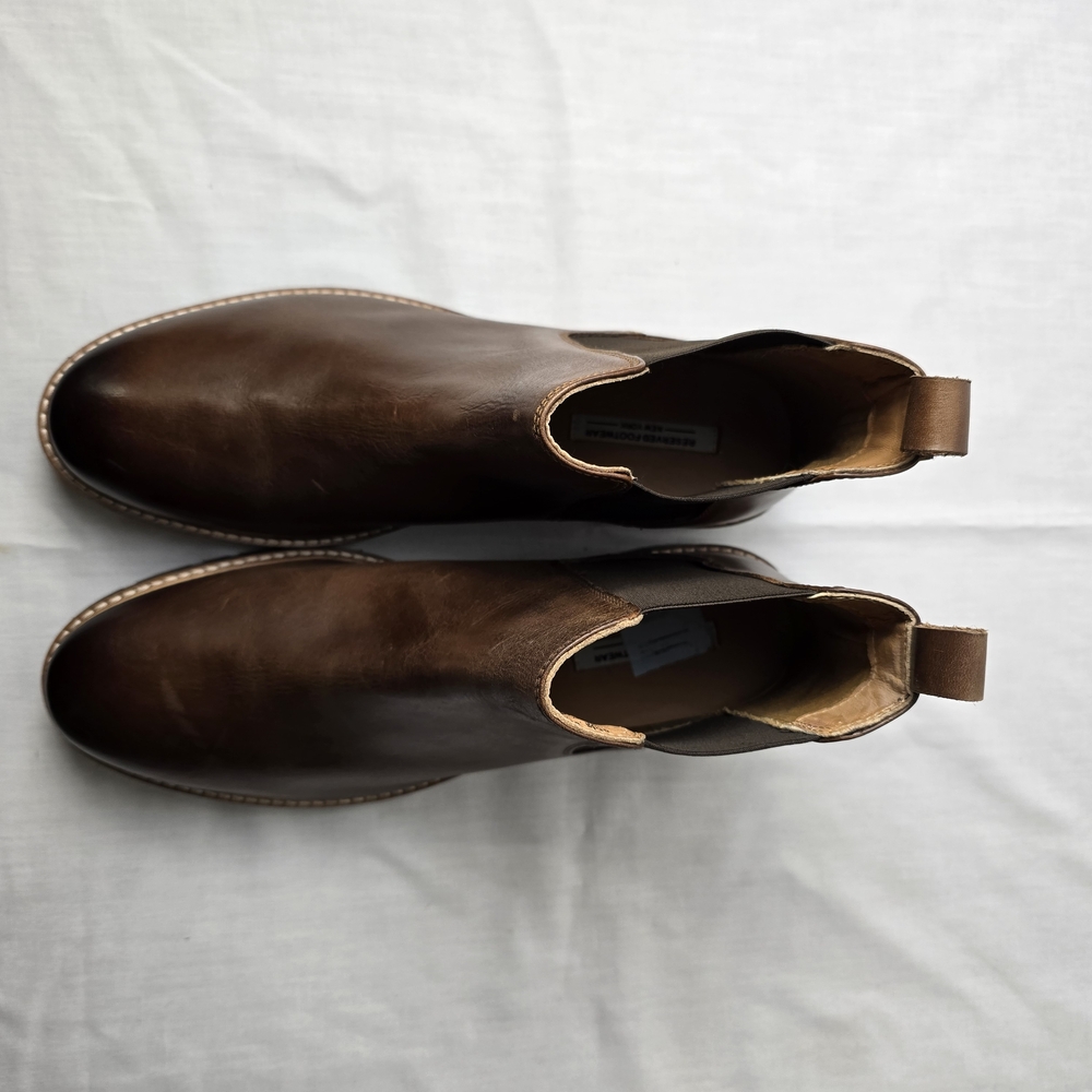 DAILY DEAL!!! Reserved Footware New York. Elegant Dark Brown Leather Ankle Boots - Picture 6 of 6